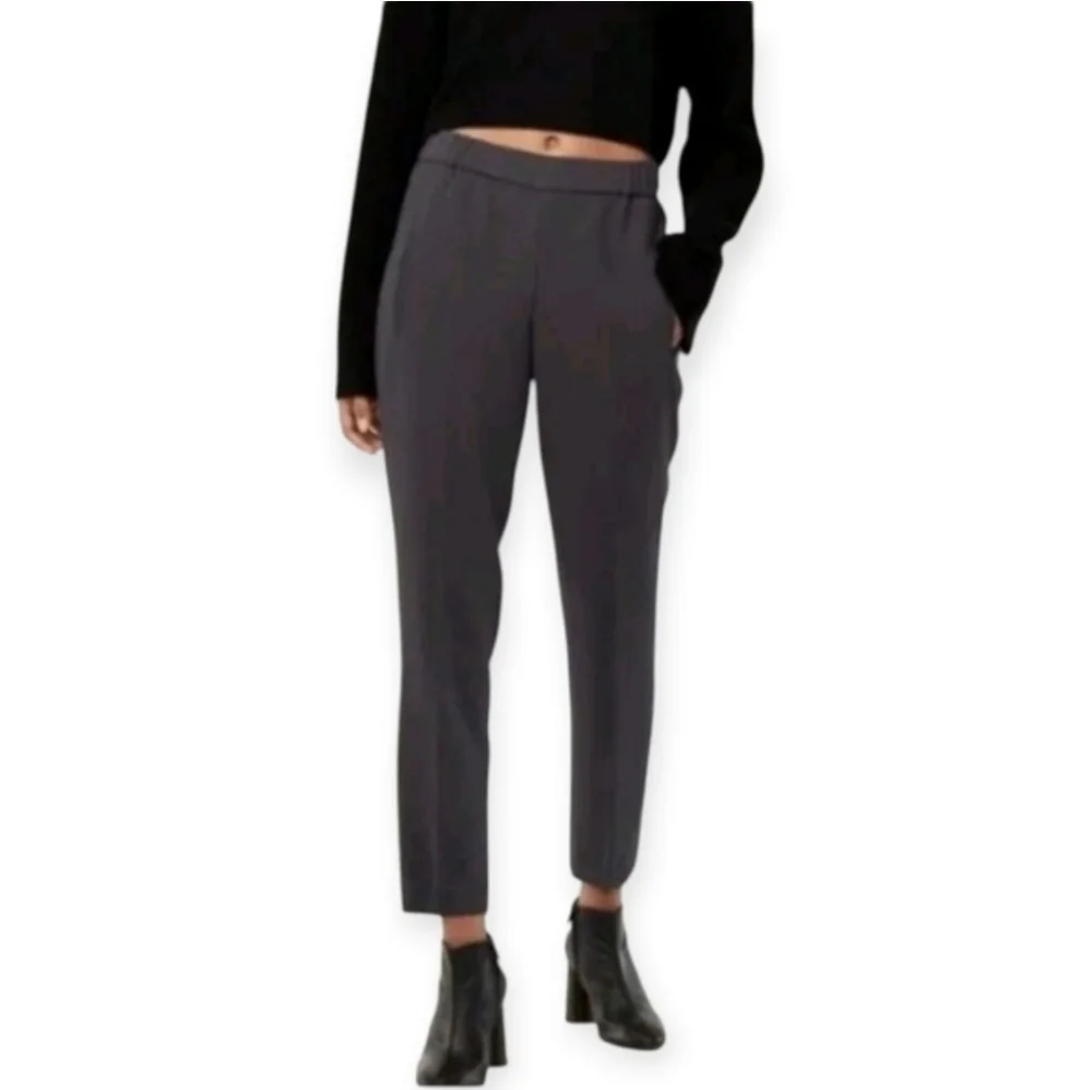 Aritzia Wilfred Darontal Gray Crepe Pull On Gray Trousers 6 - Picture 2 of 11